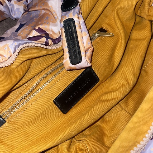 CHLOE LAMB PUFFER BAG FLORAL SEE BY CHLOE ABSOLUTELY ADORABLE SOFT AND SQUISHY - Picture 12 of 16